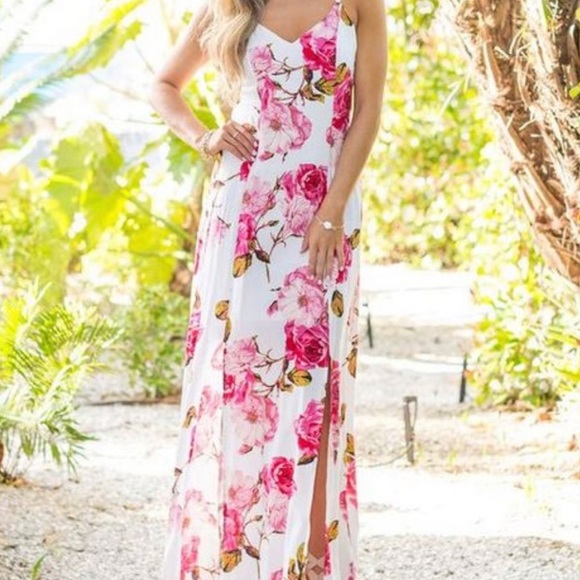 Pink Lily | Dresses | Pink Lily Boutique Nwt Maxi Dress Love Riche |  Poshmark
